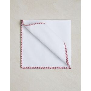 Brunello Cucinelli Red Cotton Pocket Men's Square